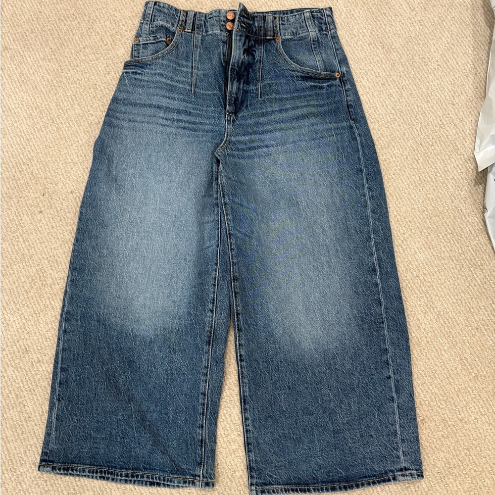 Barely worn Pistola Dark Blue Wide-Leg Jeans